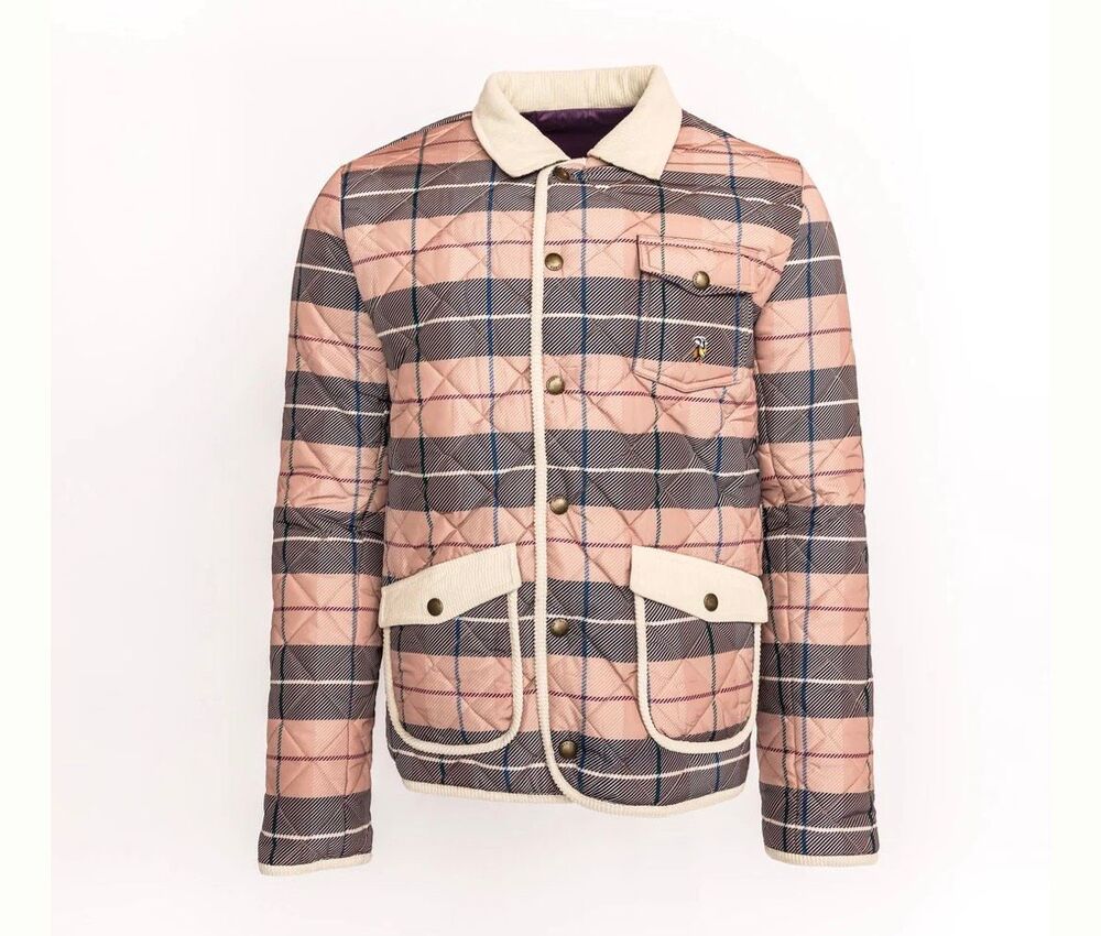 James King Plaid Quilted Jacket Small